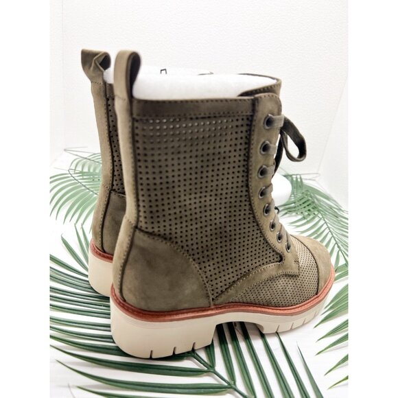 MIA Olive Green Havenn Kashton Side Zip Lace Up Combat Bootie Size 6 NWOB - Picture 6 of 11
